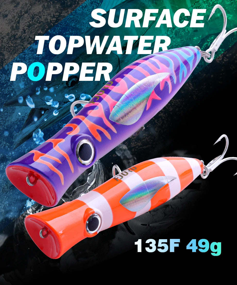 Popper FJORD - Silver blue - 135 mm